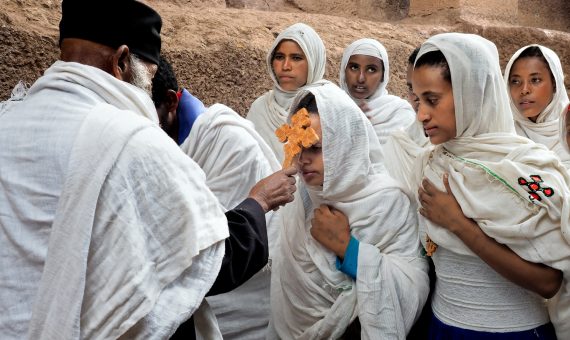 pellegrini a Lalibela